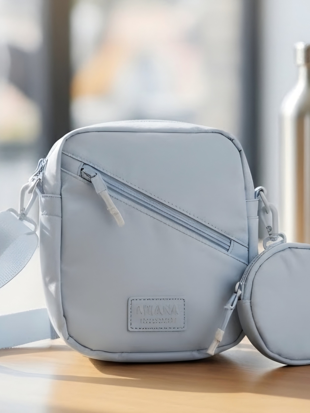 Reebok Light Blue Crossbody Bag with Removable Coin Pouch - Picture 7 of 7